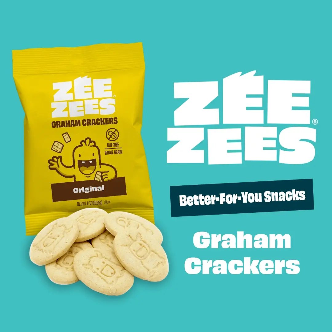 Zee Zees, Graham Crackers, Strawberry, WG, I/W, 1oz